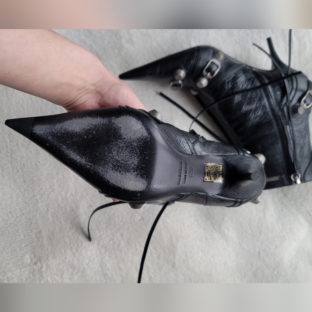 Balenciaga cagole leather bootie - Picture 7 of 8